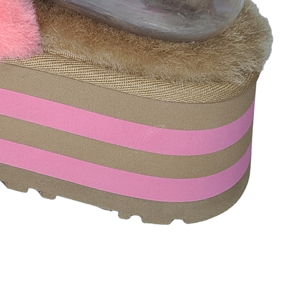 UGG Disco Stripe Platform Slide Slippers 1120875 Size 7 NWOB - Picture 10 of 15